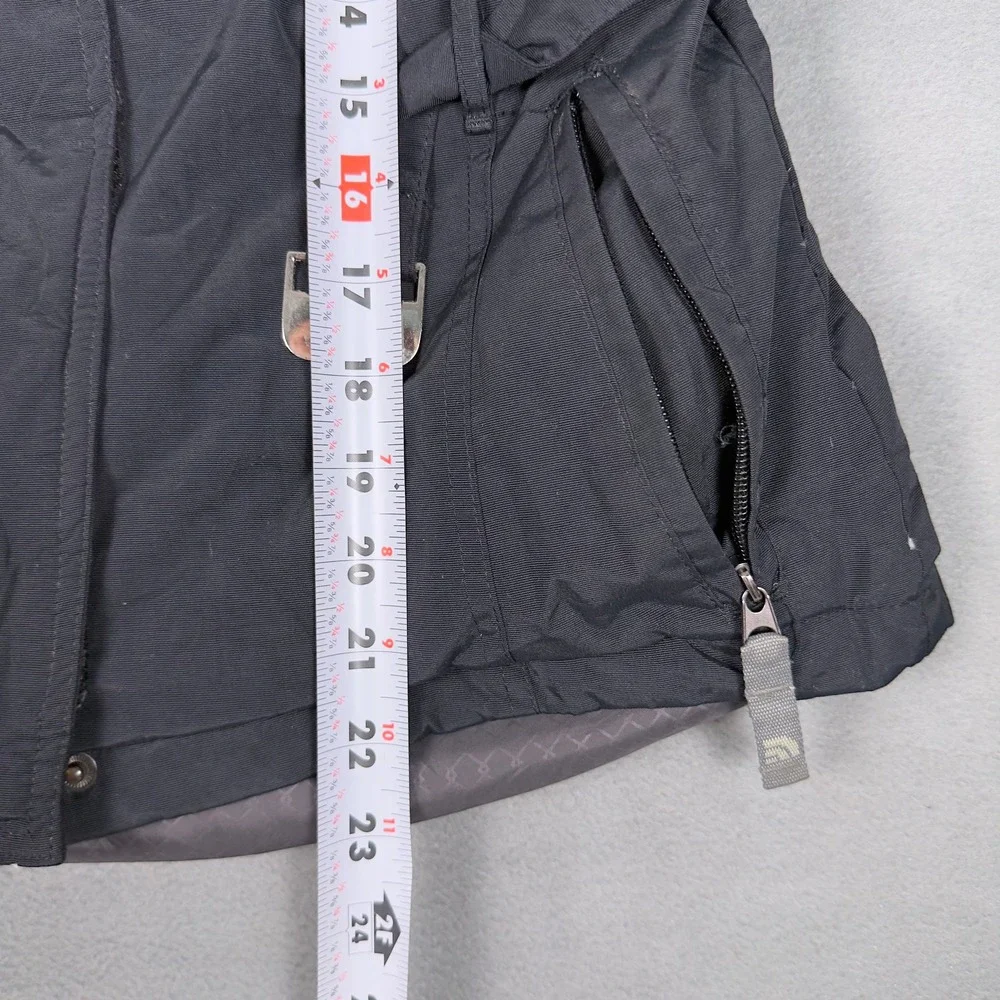 The North Face Womens XS Black HyVent Goose Down Hooded Belted Winter Parka